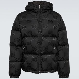 buy designer Gucci Jumbo GG down jacket in black