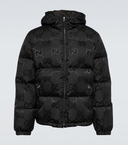 buy designer Gucci Jumbo GG down jacket in black