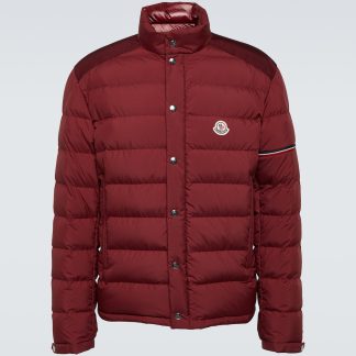 buy designer Moncler Colomb quilted down jacket in red