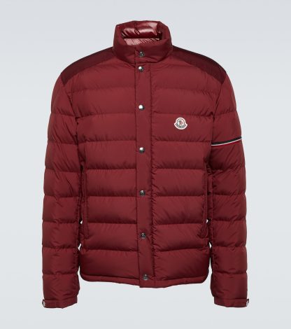 buy designer Moncler Colomb quilted down jacket in red