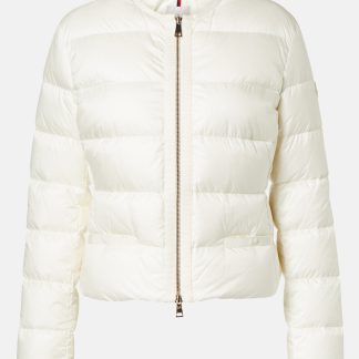 buy designer Moncler Laurine cropped down jacket in white