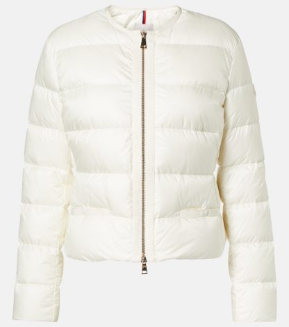 buy designer Moncler Laurine cropped down jacket in white