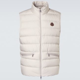 buy designer Moncler Treompan down vest in white