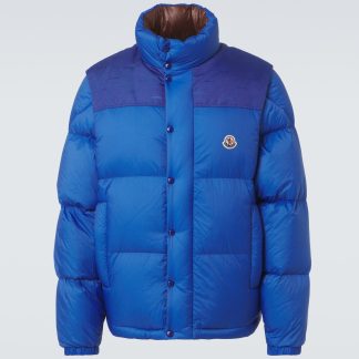 buy designer Moncler Verone reversible down jacket in blue