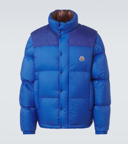 buy designer Moncler Verone reversible down jacket in blue