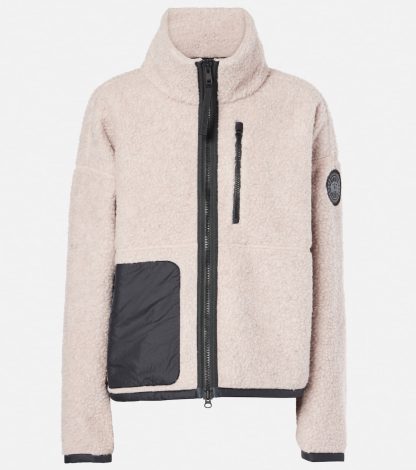 buy luxury Canada Goose Simcoe wool-blend fleece jacket in multicoloured