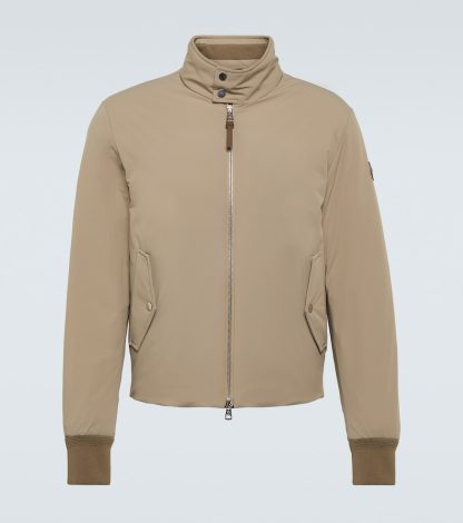 buy luxury Moncler Albergian down jacket in beige