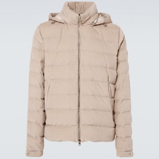 buy luxury Moncler Chionea cotton down jacket in beige