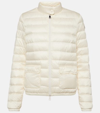 buy luxury Moncler Lans quilted down jacket in white