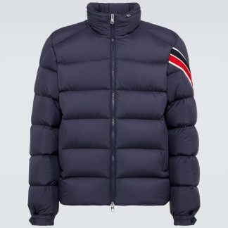 buy luxury Moncler Solayan down jacket in blue