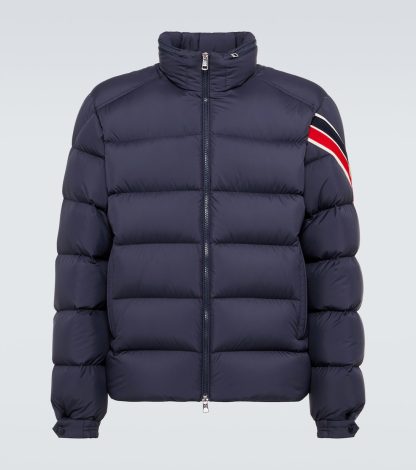 buy luxury Moncler Solayan down jacket in blue