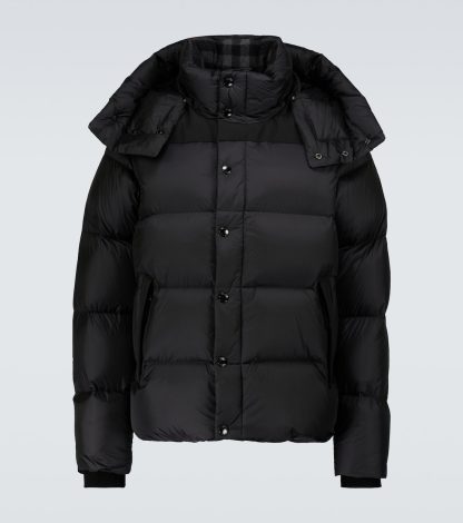 cheap designer Burberry Down jacket in black