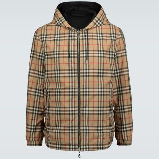 cheap designer Burberry Reversible Burberry Check jacket in multicoloured