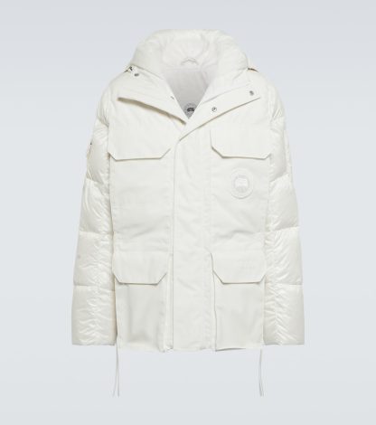 cheap designer Canada Goose Expedition parka in white