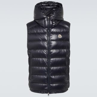 cheap designer Moncler Barant down vest in blue