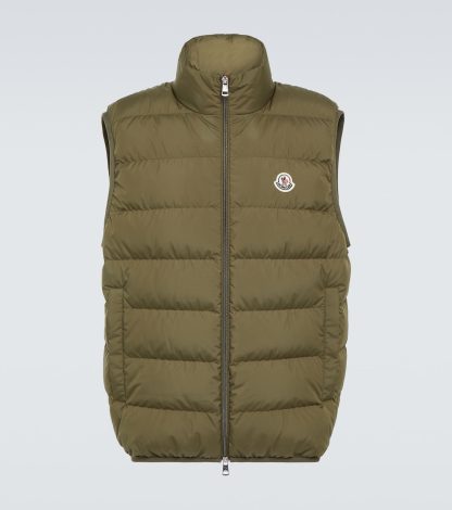 cheap designer Moncler Down vest in green