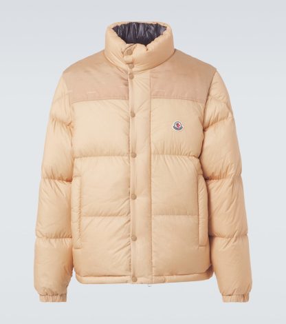 cheap designer Moncler Verone reversible down jacket in beige