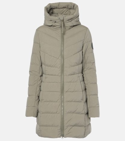 cheap luxury Canada Goose Black Label Clair quilted down coat in green