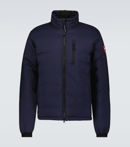 cheap luxury Canada Goose Lodge down jacket in blue