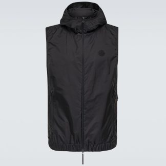 cheap luxury Moncler Valesse vest in black