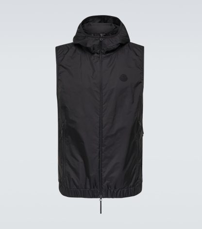 cheap luxury Moncler Valesse vest in black