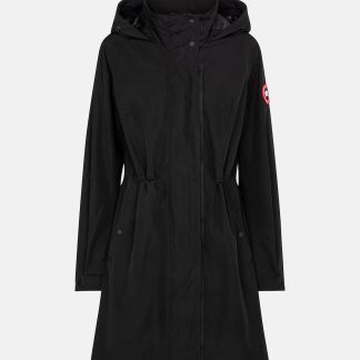 counterfeit designer Canada Goose Belcarra coat in black