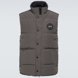 counterfeit designer Canada Goose Black Label Garson down vest in grey