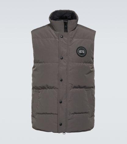 counterfeit designer Canada Goose Black Label Garson down vest in grey