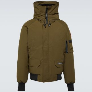 counterfeit designer Canada Goose Chilliwack down bomber jacket in green