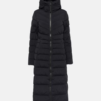 counterfeit designer Canada Goose Clair Long down coat in black