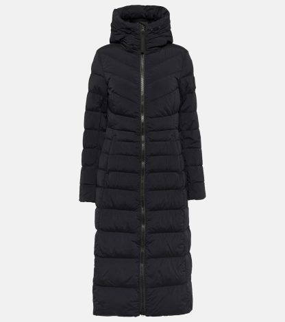 counterfeit designer Canada Goose Clair Long down coat in black