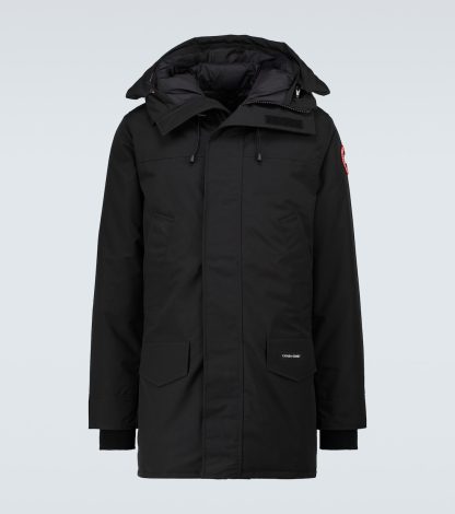 counterfeit designer Canada Goose Langford hooded parka jacket in black