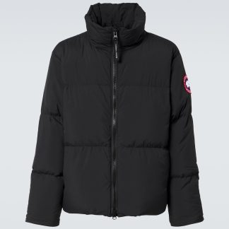 counterfeit designer Canada Goose Lawrence down jacket in black