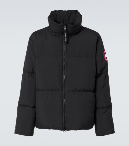 counterfeit designer Canada Goose Lawrence down jacket in black