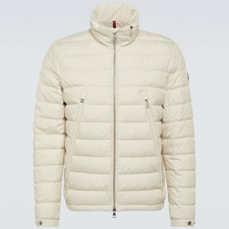 counterfeit designer Moncler Alfit down jacket in beige