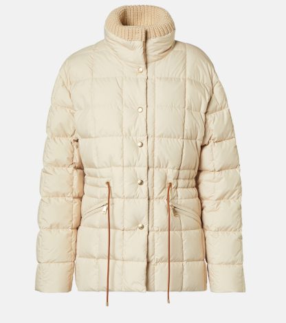 counterfeit designer Moncler Antigone down jacket in grey