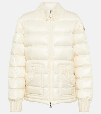 counterfeit designer Moncler Arcelot down jacket in white