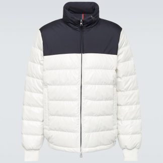 counterfeit designer Moncler Coyers quilted down jacket in white