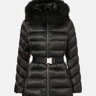 counterfeit designer Moncler Cupidone quilted down jacket in black