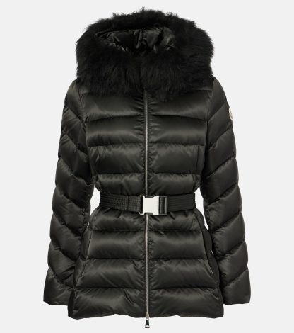 counterfeit designer Moncler Cupidone quilted down jacket in black