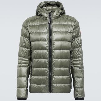 fake luxury Canada Goose Crofton Hoody down jacket in green