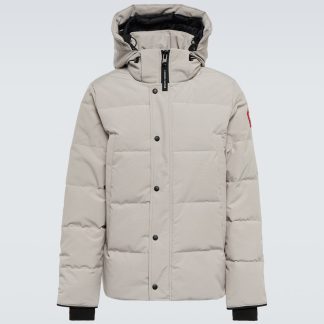 fake luxury Canada Goose Wyndham down jacket in grey