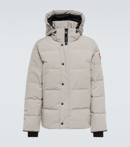 fake luxury Canada Goose Wyndham down jacket in grey