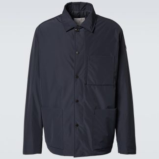 fake luxury Moncler Cougourde down overshirt in blue