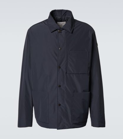 fake luxury Moncler Cougourde down overshirt in blue