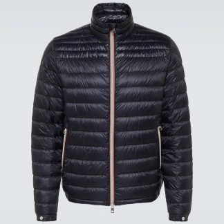 fake luxury Moncler Daniel quilted down jacket in blue