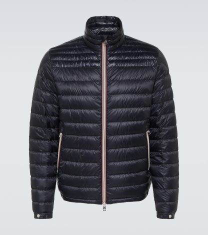 fake luxury Moncler Daniel quilted down jacket in blue