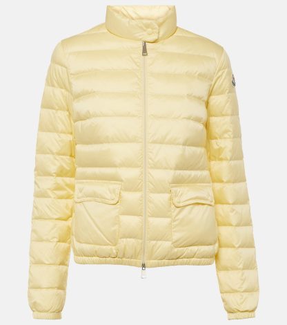 fake luxury Moncler Lans quilted down jacket in yellow