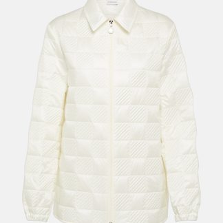 fake luxury Moncler Satin jacket in white