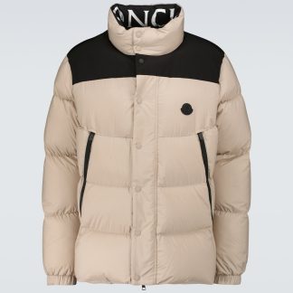 fake luxury Moncler Timsit down jacket in beige